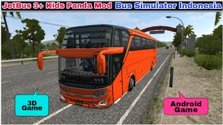 JetBus 3  kids Panda Bus Mod Bus simulator Indonesia | Android game | 3D game | solo to wonogiri