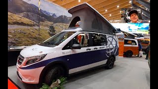 TERRACAMPER TE CAMP MERCEDES VITO TOURER MODEL 2020 RV TERRA CAMPER WALKAROUND AND INTERIOR