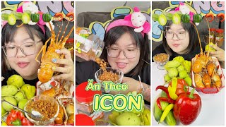 ĂN THEO ICON 🫑🫑🫑🦐🦐🦐 MUKBANG TÔM HÙM | HOÀNG LAM FOODIE