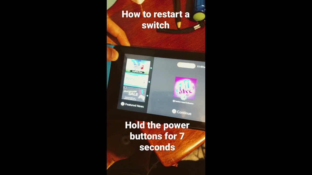 How To Restart A Nintendo Switch