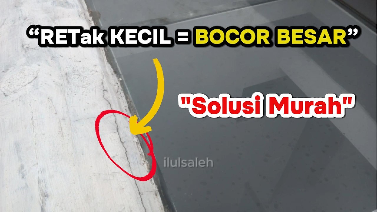 Retak di Dak Atap? Jangan Panik! Perbaiki Pakai Cara Ini Sangat Mudah!