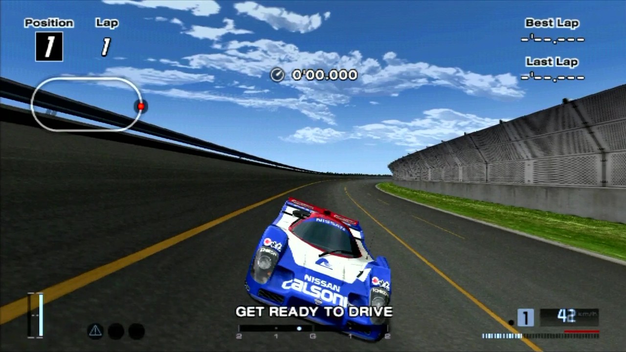 1'41.344) Nissan R92CP Race Car '92 - Gran Turismo 4 -Test Course