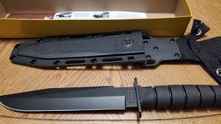 KA-BAR 1269 Fighter Knife Unboxing and Review with @1GWh36TJ #knifereview #knife #unboxing