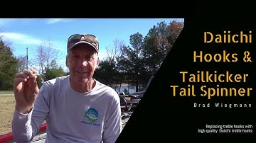 Add a Daiichi Death Trap Treble hook to catch more fish on Red Line Lures TailKicker Tail Spinner