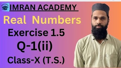 Real Numbers, Exercise 1.5, Q-1(ii), Class 10, #ssc #green board #education