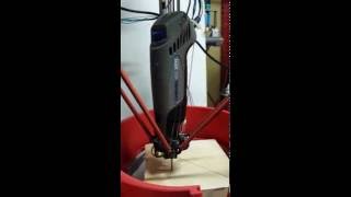 Deltabot Dremel PCB Engraver WIP - Selective Autolevel - Repetier+RAMPS Deltabot Dremel PCB Engraver WIP - Selective Autolevel - Repetier+RAMPS