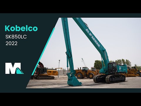 Kobelco SK850LC Long Boom Crawler Excavator | 2022 - YouTube