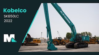 Kobelco SK850LC Long Boom Crawler Excavator | 2022 - YouTube