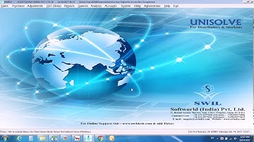 Unisolve Software data export into Tally