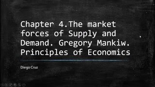 Chapter 4. The market forces of Supply and Demand.
