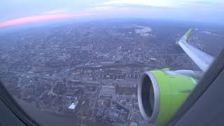 Посадка в Новосибирске. 05.05.2021.S7 2507. Airbus A-320 NEO.VQ-BDQ. Landing in Novosibirsk. UNNT.