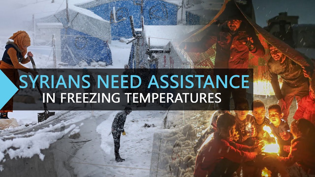 Freezing temperatures create conditions unbearable for millions of Syrian refugees