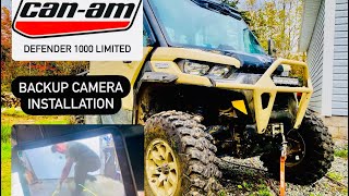 Can Am Defender Backup Camera Install