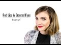 Red Lips and bronzed eyes | Makeup Tutorial
