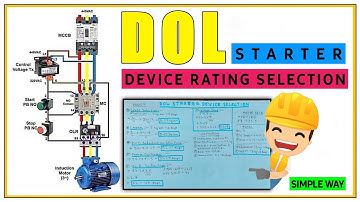🔰DOL Starter Device Rating Selection  Procedure | Switchgear Selection | Equipments Selection