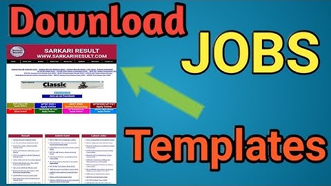 Download Job Templates |Best Job Templates|Job Blogger Templates| Download Blogger Theme