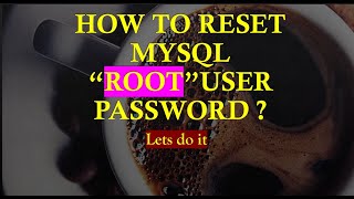 Reset MySQL root user password (ERROR 1045 (28000): Access denied for user 'root'@'localhost' )