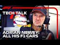 Every Adrian Newey F1 Car | F1 TV Tech Talk