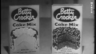 Betty Crocker Cake Mix Commercial  1950's