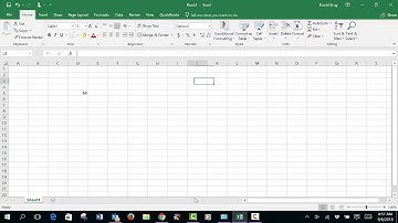 MS Excel 2016 -- Video A (The Basics of Excel)