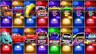 Lighting McQueen All Video Megamix - McQueen Eater 🆚 Car Eater 🆚 McQueen 🆚 Cars 3 Mater 🎵 Tiles Hop