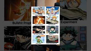 Main Characters Powers Origin Be Like... 💀 | Shonen Protagonists Meme #shorts
