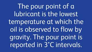 Q8Oils pour point testing