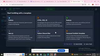 starting replit to make a react app