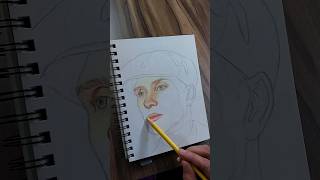 Drawing a portrait of Cillian Murphy [part-2] #portraitdrawing #shorts