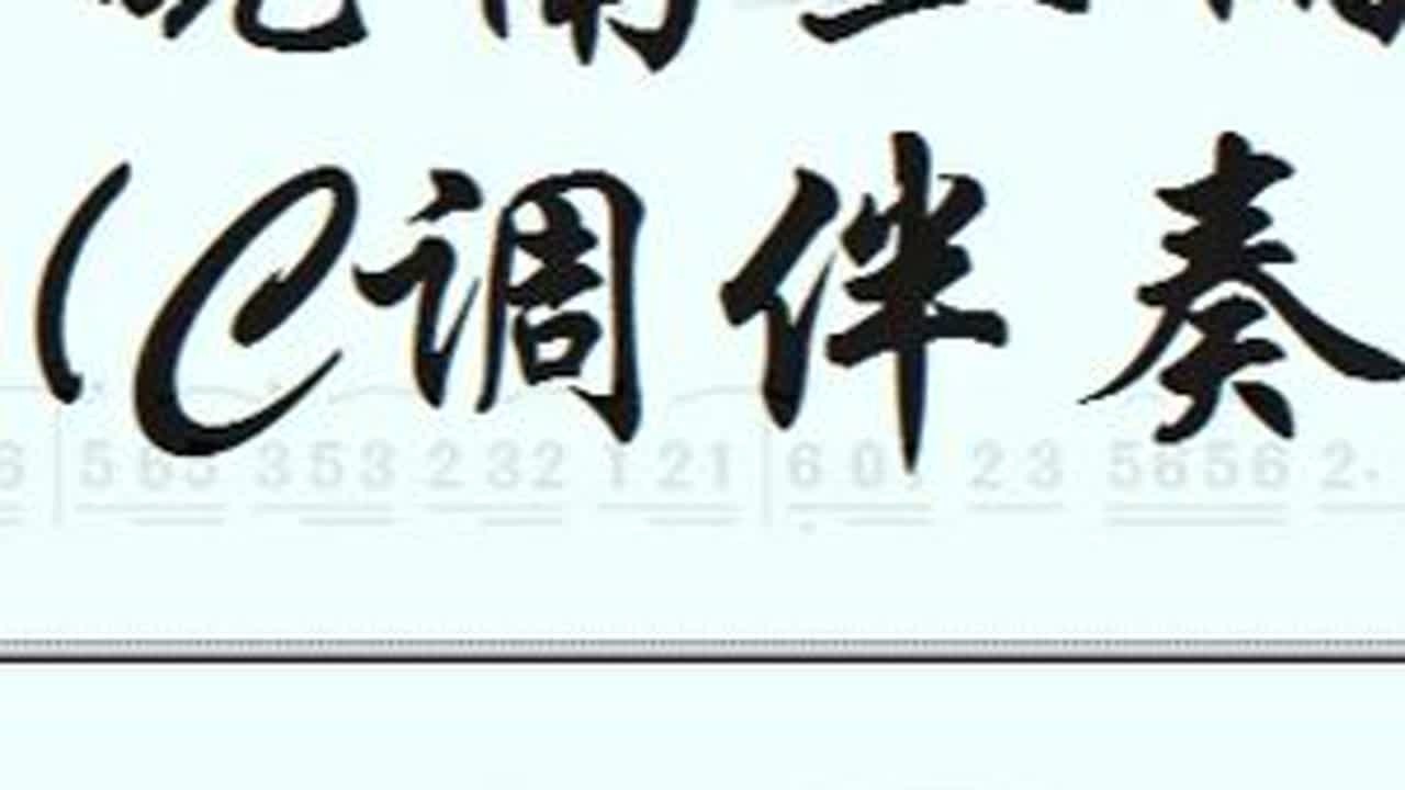 葫芦丝独奏 - 皖南丝雨（C调伴奏）