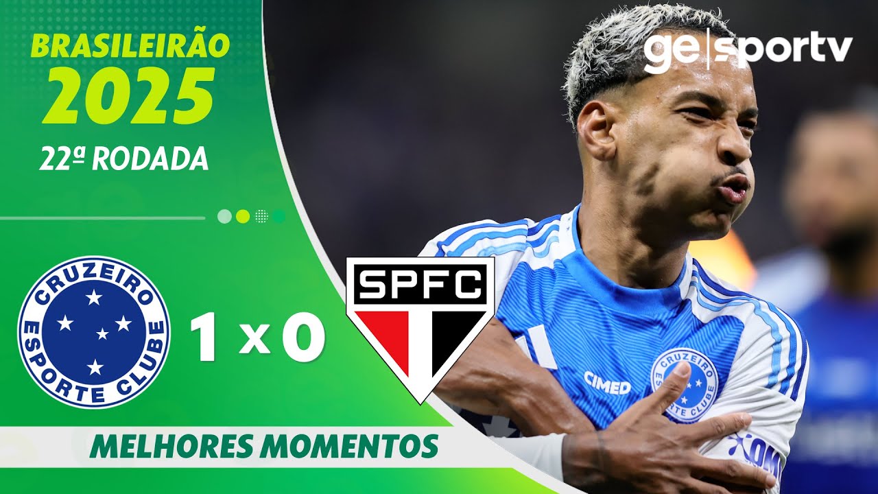 CRUZEIRO 1 X 0 SÃO PAULO | MELHORES MOMENTOS | 22ª RODADA BRASILEIRÃO 2025 | ge.globo