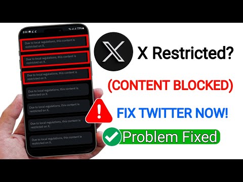 Fix Due to local regulations this content is restricted on X | Twitter content in restricted problem