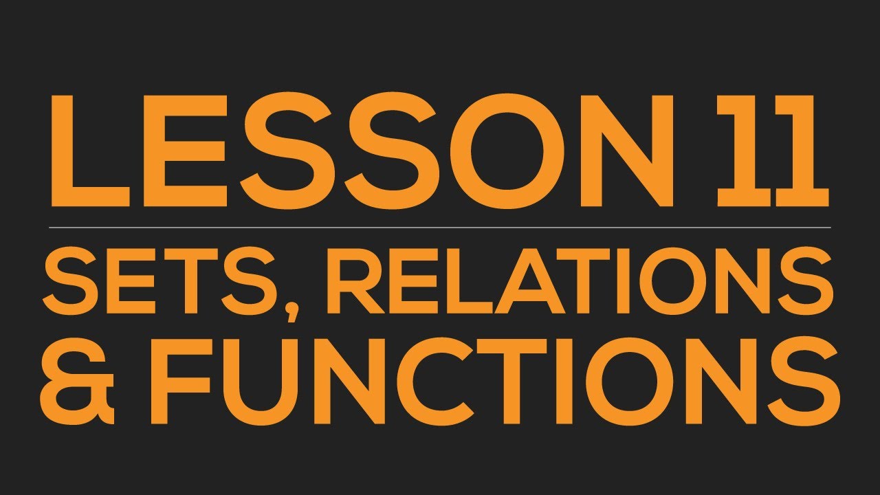 Representation of Binary Relations - YouTube