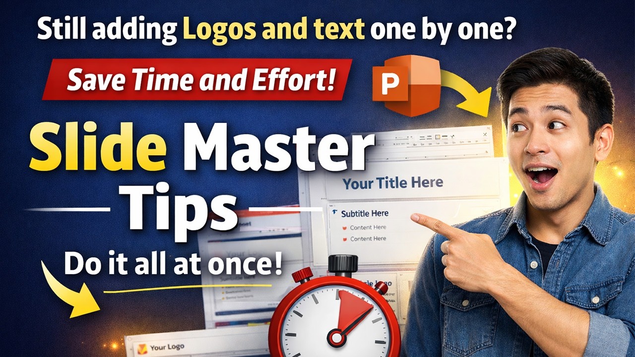 Power Point မှာ⏱️ အချိန်ကုန်သက်သာပြီး တစ်ချက်တည်းနဲ့ ပြီးစေမယ့် Slide Master အသုံးပြုနည်း