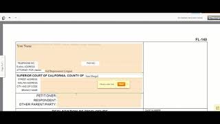 How to fill out the California Declaration of Disclosure FL-140