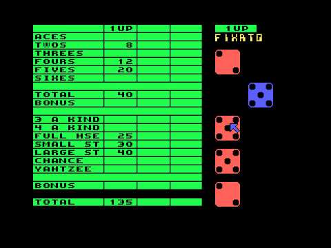 [MSXdev07] Let's Quickly Play dvik's Yahtzee (1986-2007) - YouTube