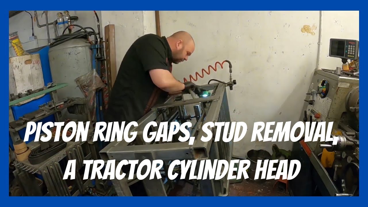 Vlog #2 Grace Engine Developments Piston ring gaps. Stud removal ...