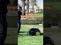 1-Second Stop! Enhanced Safety with Automatic Robot Mower Obstacle Detection #shorts