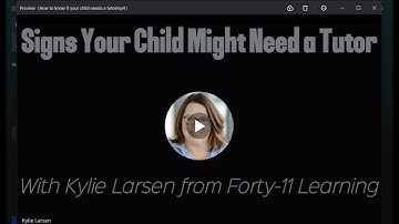 How to know if your child needs a tutor.