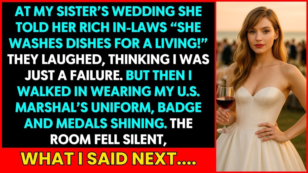At My Sister’s Wedding, She Told Her Rich In-Laws “She Washes Dishes for a Living!” — Then I Said…