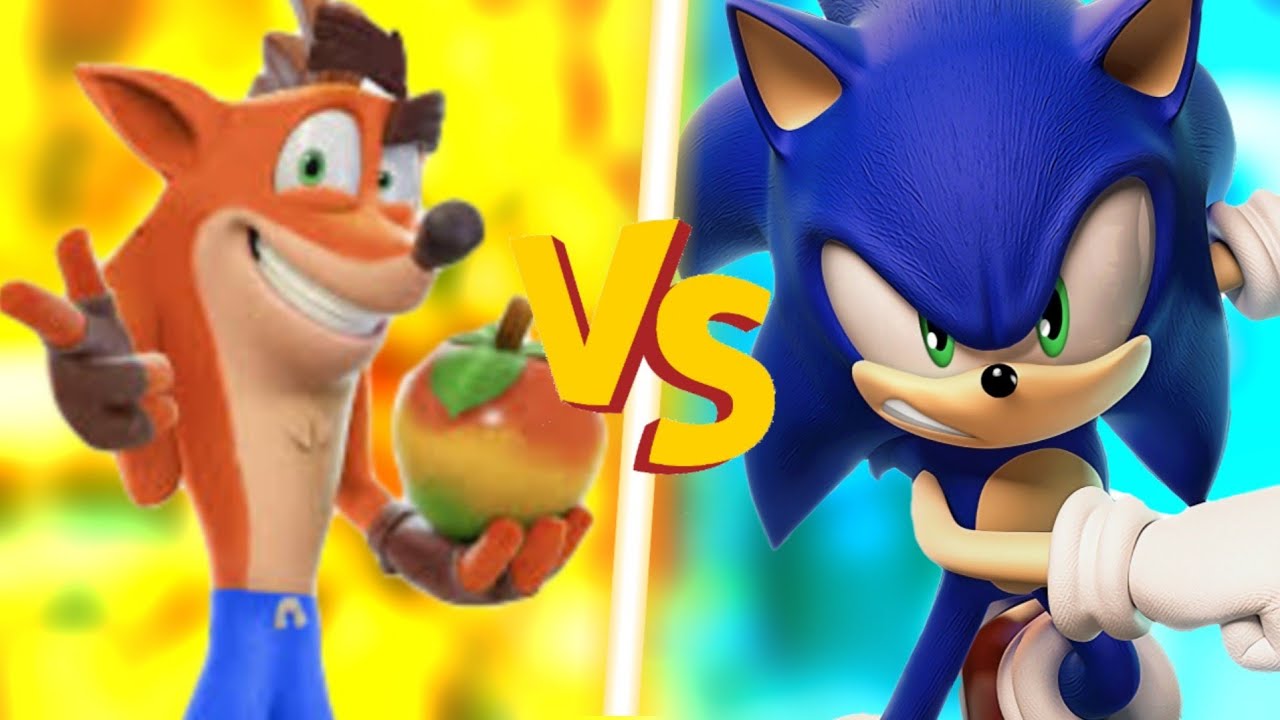 Crash Bandicoot VS Sonic | Confronto dos top - YouTube