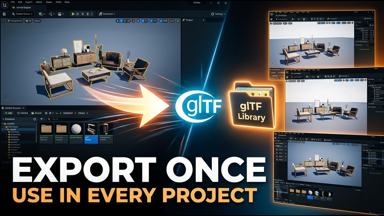 Unreal Engine glTF Workflow: Build a Reusable 3D Asset Library for ...