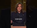Kamala Harris says she will be “a president for all Americans”