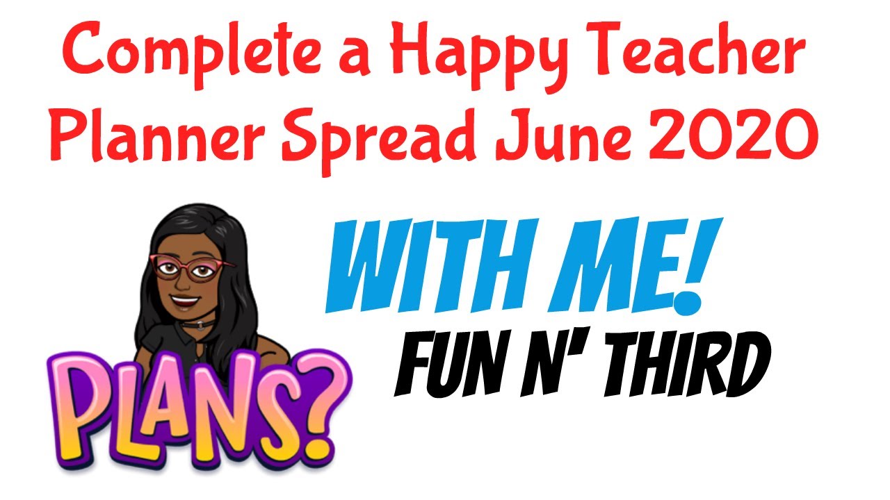 PLAN WITH ME: TEACHER HAPPY PLANNER SPREAD JUNE 2020