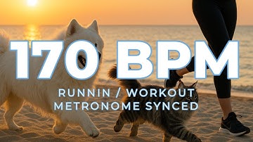 170 BPM Running Music Mix | 2 Hours | Metronome Synced | Rock, Punk → EDM