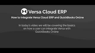 QuickBooks and Versa Integration