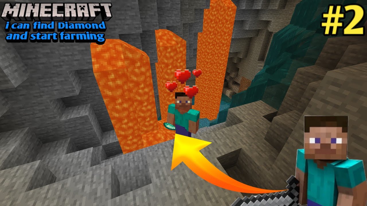 i can find diamond and start farming Minecraft Gameplay #2 GMG - YouTube