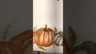 HAPPY THANKSGIVING 🍁 #art #pumpkin #watercolor #painting #thanksgiving #fall #drawing #artist