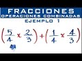 Operaciones combinadas con fracciones | Ejemplo 1