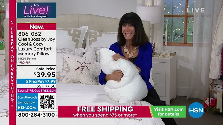 CleanBoss by Joy Cool   Cozy Luxury Comfort Memory Pillow